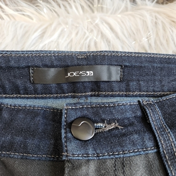 JOE'S Jeans Sandra Black Navy Blue Wax Coated Color Block Skinny Stretch sz 30 - Picture 8 of 10